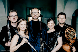 Banner Alinde Quintett: Preisgekröntes Ensemble in der Asambasilika