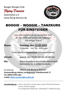 Banner Boogie-Woogie Tanzkurs