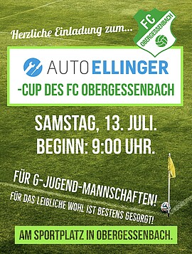 Banner Auto-Ellinger-Cup für G-Jugendmannschaften