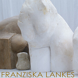 Banner Ausstellungseröffnung - Franziska Lankes - Plastiken von 1925-2025 im GLASBAU