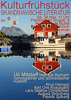 Logo KULTURFRÜHSTÜCK im GLASBAU - mit skandinavischer Literatur, Lesung