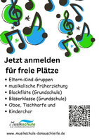 Logo freie Plätze an unserer Musikschule!